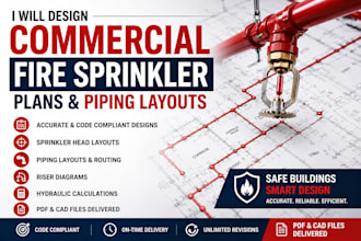 design fire sprinkler piping and riser diagrams for commercial projects