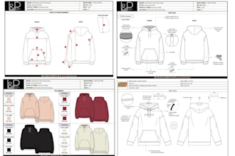 design fashion tech pack clothing tech pack street wear clothing design