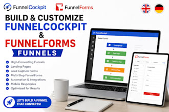 build and customize funnelcockpit and funnelforms funnels