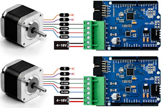 custom dc stepper and servo motor driver pcbs