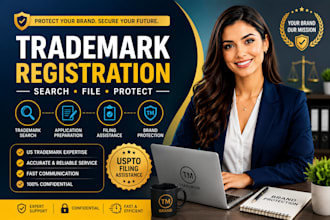 assist with US trademark search and registration