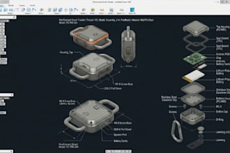 design 3d product pet tech accessory prototype cad model for production