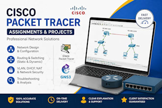 cisco,packet,tracer, gns3, computer networking assignment