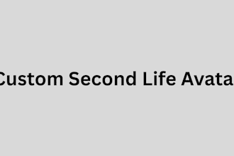 create a custom second life avatar and 3d character