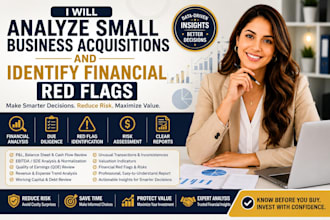analyze small business acquisitions and identify financial red flags
