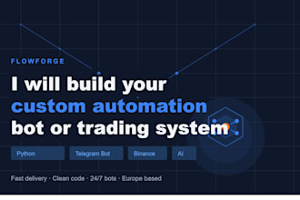 build a custom python automation bot or crypto trading signal system
