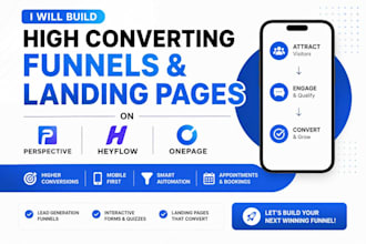 build a high converting perspective, heyflow or onepage funnel