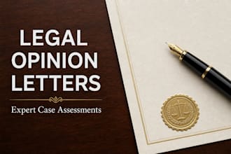draft a professional legal opinion letter and case assessment
