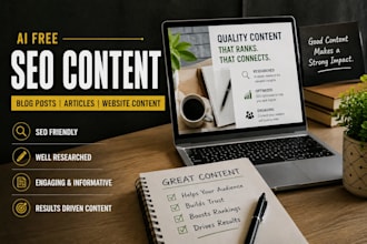 write ai free SEO blog posts, articles and website content