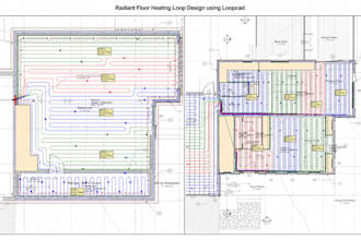 do radiant floor heating loop design using loopcad