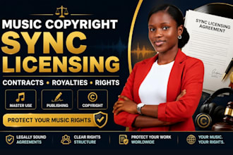 do music sync licensing agreement copyright registration, music royalties lawyer