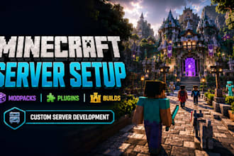 setup and customize your minecraft server with modpack, plugins and builds