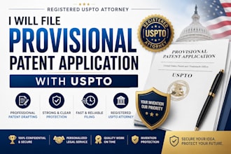 file provisional patent application with the uspto registered patent attorney