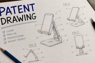 create patent drawings and illustrations