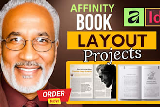 design, professional book layouts using affinity publisher for project design