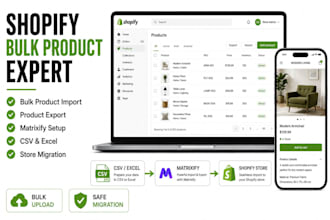 bulk import export or migrate shopify products using matrixify CSV or excel