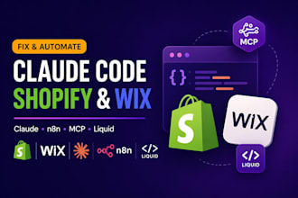 fix claude code shopify website claude wix claude cowork n8n shopify liquid mcp