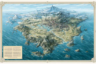 fantasy map illustration vector event map design tourist map