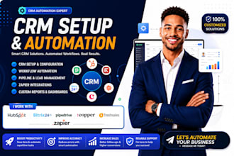 setup hubspot automation bitrix24 crm pipedrive copper freshsales zapier crm