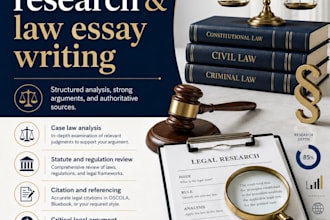 research legal issues and draft responses and strategies