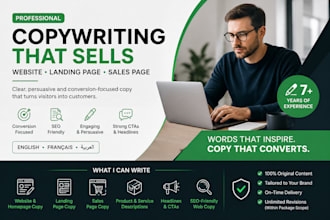 write high converting website copy