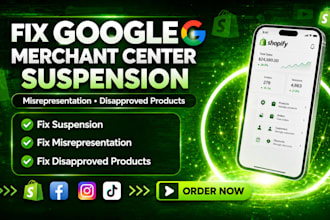 fix google merchant suspension and misrepresentation