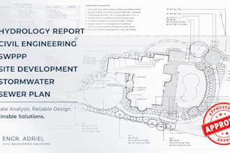 hydrology report civil engineering swppp site development stormwater sewer plan