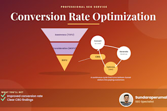 run cro analysis to improve the conversion rate