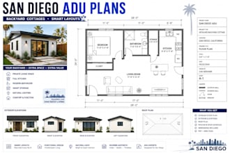 design san diego adu and backyard cottage architectural plans