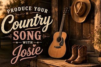 produce custom female country singer for your anniversary and christmas song