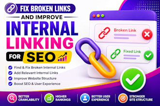 fix broken internal links and improving linking for seo