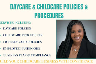 write daycare and childcare policies and procedures for your business