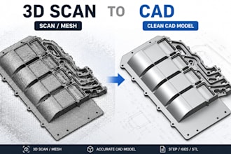 do 3d scan to cad, stl to cad, mesh to cad and editable cad reconstruction