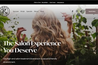 build squarespace beauty salon website hair salon website med spa website