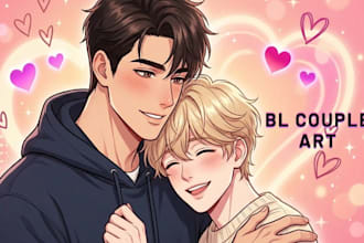 draw bl couple art boys love manhwa anime yaoi oc ship yumeship illustration