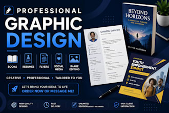 design books resumes flyers and social media graphics
