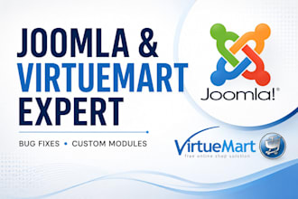 fix joomla bugs, build custom modules, and virtuemart setups