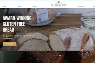 design wix bakery website patisserie holiday order form website