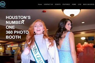 design wix 360 photo booth website wedding photo booth event photo booth website
