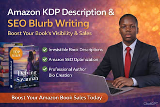 do amazon book marketing, KDP SEO, book description blurb