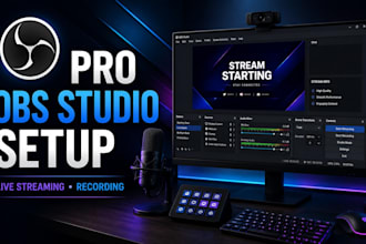 setup obs studio for professional live streaming and recording