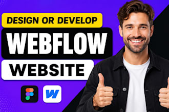 design, develop 3d animated webflow website from figma design, framer website
