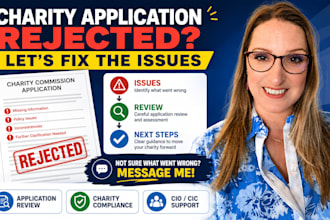 register your UK charity and resolve charity commission application issues