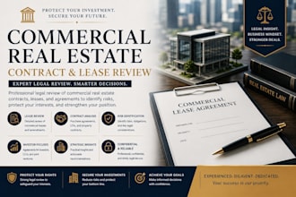 review commercial real estate leases and property contracts