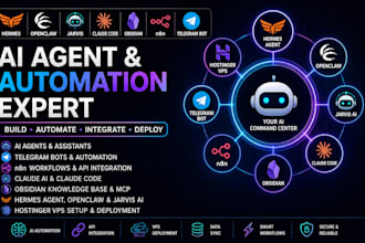 fix hermes agent hostinger telegram bot n8n claude code obsidian openclaw jarvis