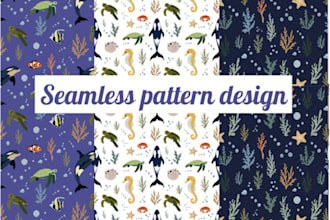design seamless vector patterns for textiles, fabric, wallpaper or packaging