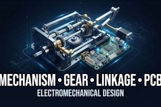 design custom mechanisms linkages gears pcb and electromechanical systems