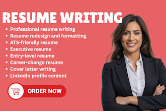 write a professional resume for you interview or job post