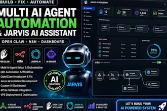 build fix multi ai agent open claw n8n automation jarvis ai assistant dashboard