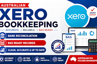 do australian xero bookkeeping, bank reconciliation and bas ready records
